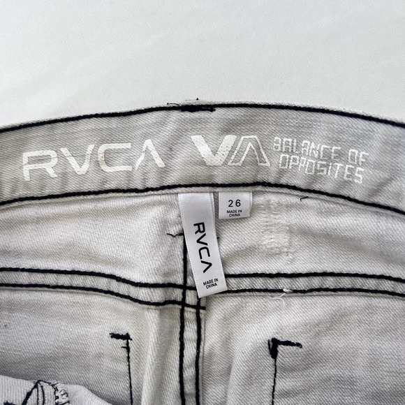 RVCA Distressed Denim Skinny Jeans Size 26 - Picture 8 of 10